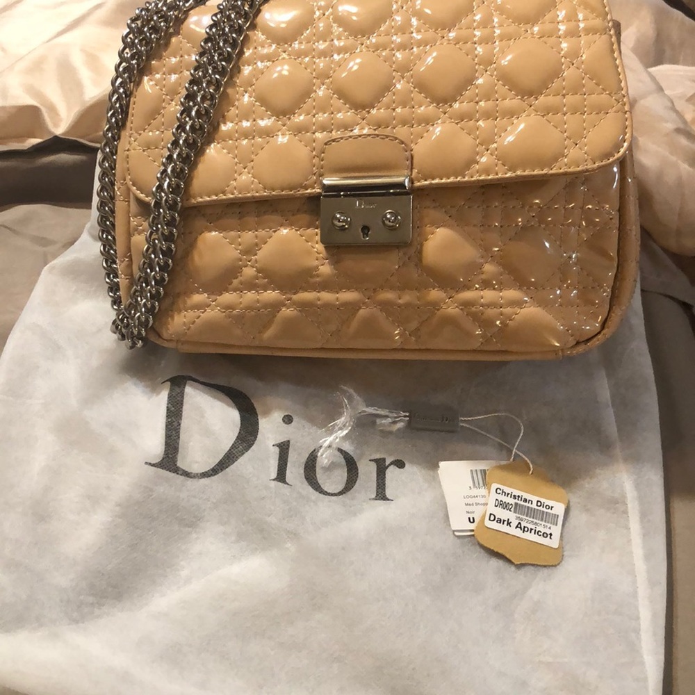 Christian Dior dark apricot purse vintage